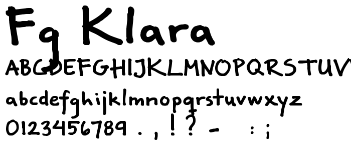 FG Klara font
